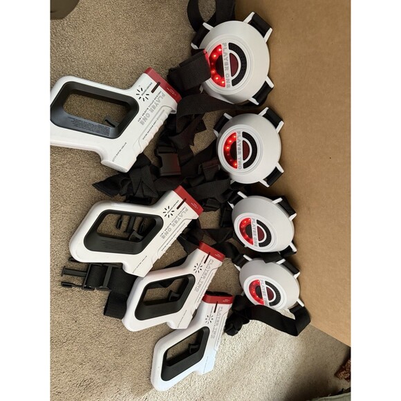 F.A.O. Schwarz Precision Optical Defense ~ Laser Tag Guns and Targets (set o 4) - Picture 1 of 9